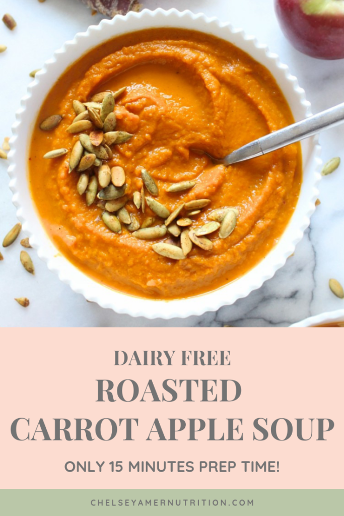 Roasted Carrot Apple Soup