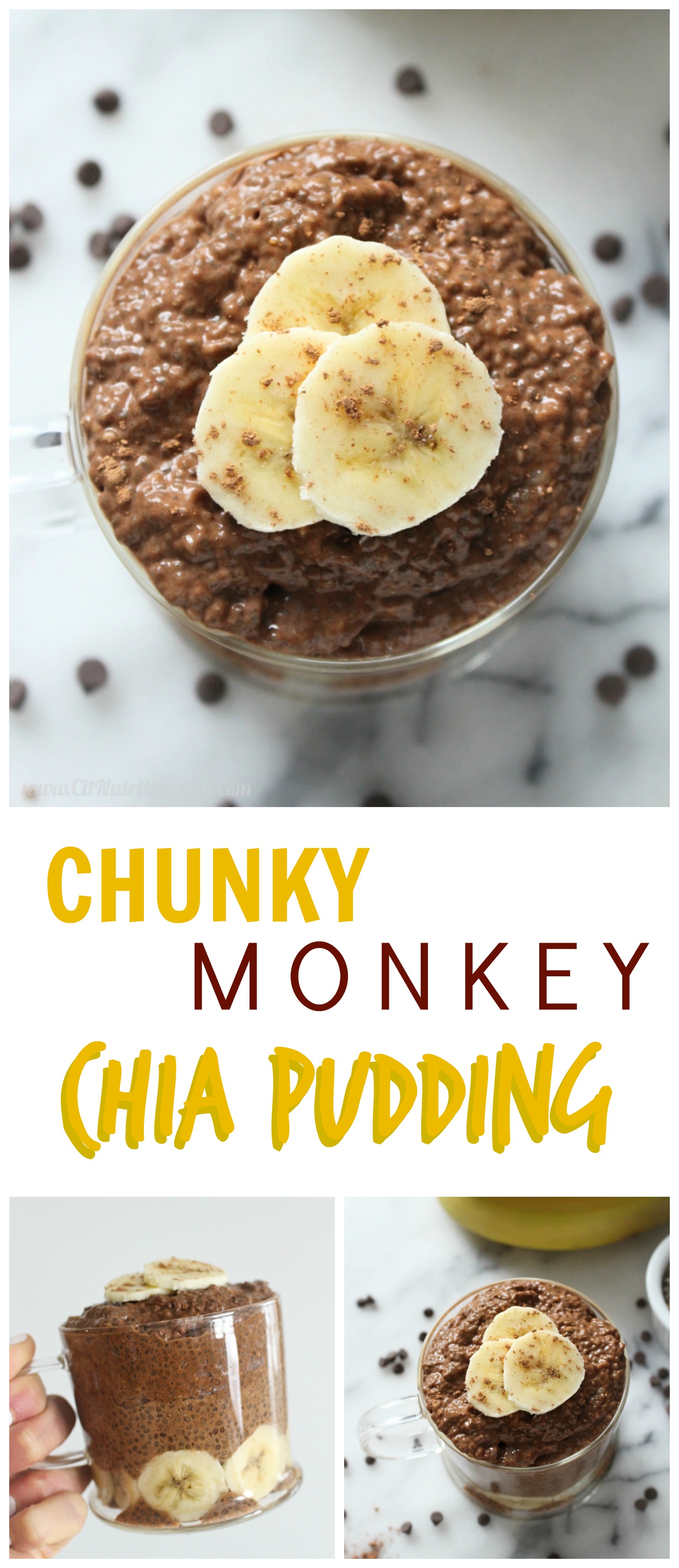 5 Ingredient Chunky Monkey Chia Pudding | C It Nutritionally By Chelsey ...