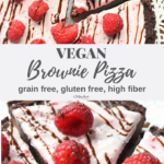 For pinterest - vegan brownie