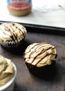 Gluten Free Chocolate Cupcakes with SunButter Frosting - Chelsey Amer