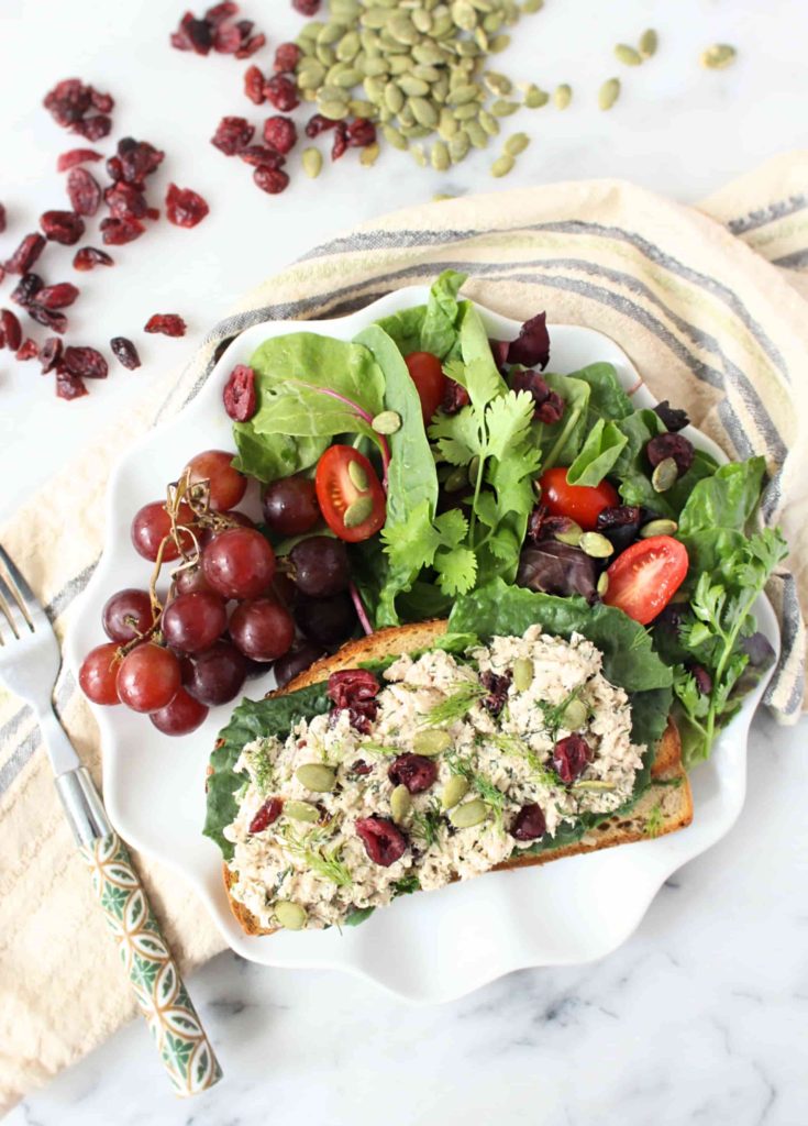 Healthy Tuna Salad with Cranberries