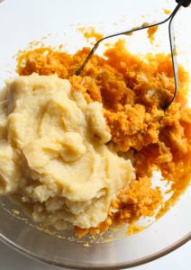 Healthy Sweet Potato Mash | Chelsey Amer Nutrition Enjoy this Healthy Mashed Sweet Potatoes that are every bit smooth and creamy, without weighing you down. They’re made with a secret ingredient and full of flavor thanks to the extra boost from fermented turmeric. Gluten Free, Grain Free, Dairy Free option, Vegan option