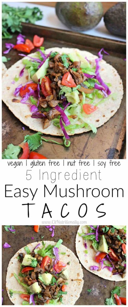 5-Ingredient Easy Mushroom Tacos