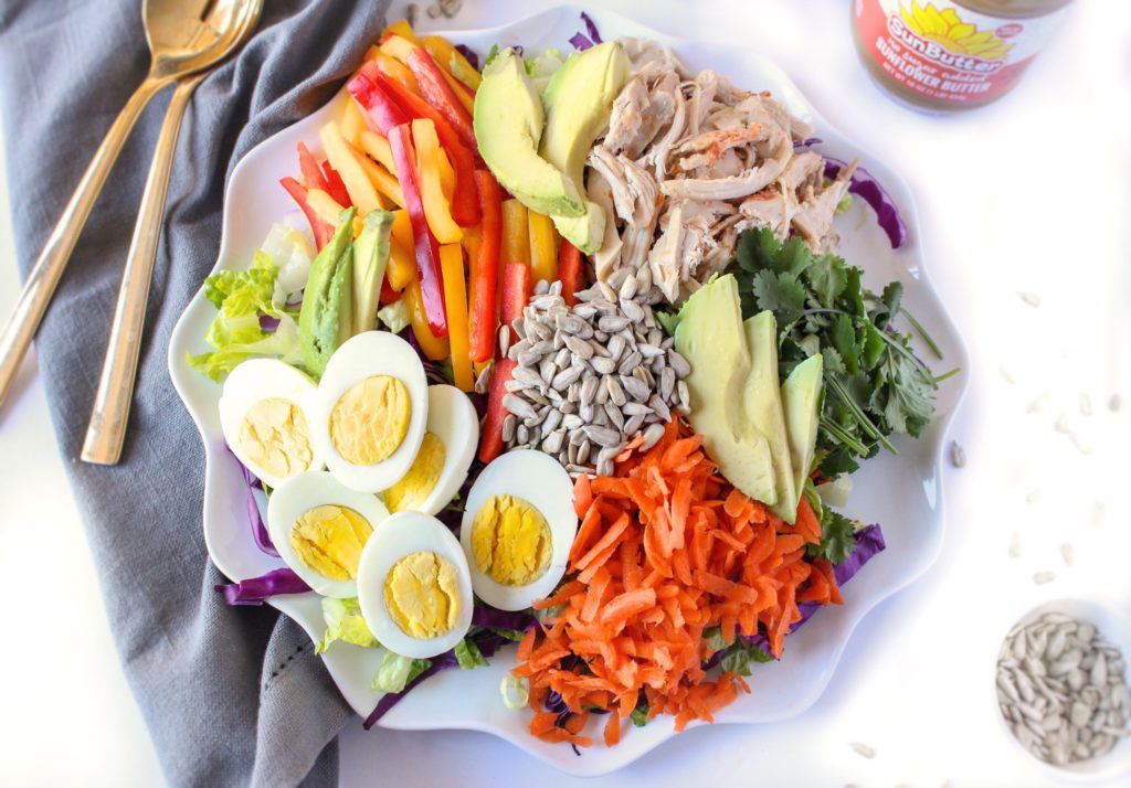 Nut Free Asian Inspired Chicken Cobb Salad Chelsey Amer