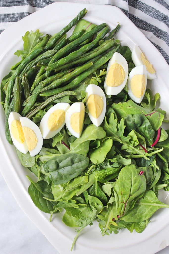 Healthy Salad With Hard Boiled Egg