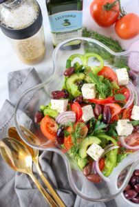 The Best Greek Salad with Red Wine Vinaigrette