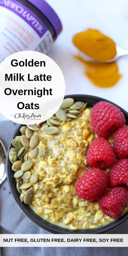 Golden Milk Latte Overnight Oats