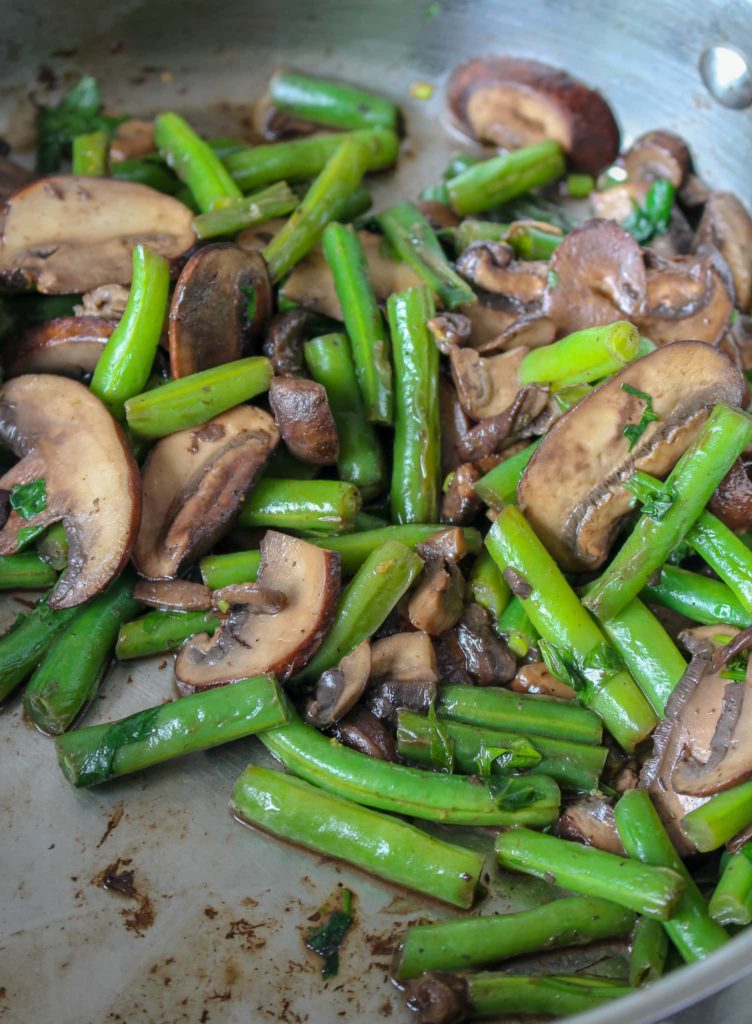 Warm Mushroom and Green Bean Salad
