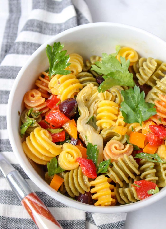 Gluten Free Italian Pasta Salad - Chelsey Amer