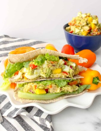 Tropical Avocado Chicken Salad Sandwich - Chelsey Amer