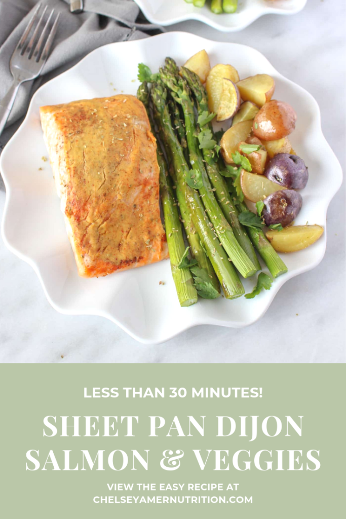 Gluten Free Sheet Pan Dijon Salmon and Veggies