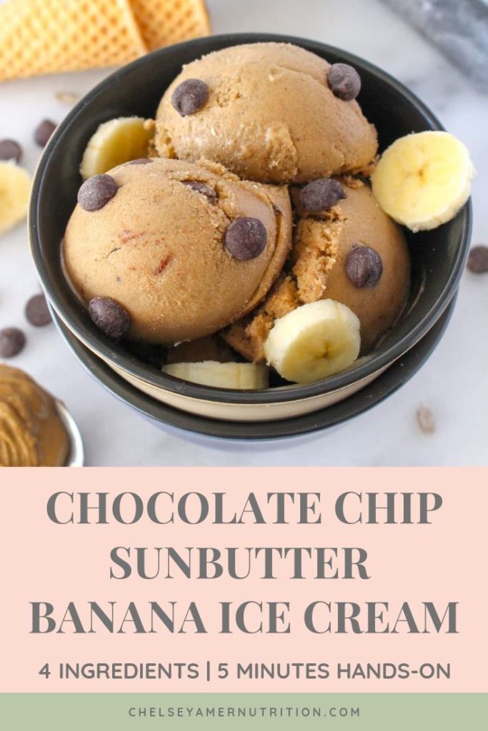 Chocolate Chip SunButter Banana Ice Cream