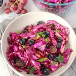 Red Cabbage and Blueberry Slaw