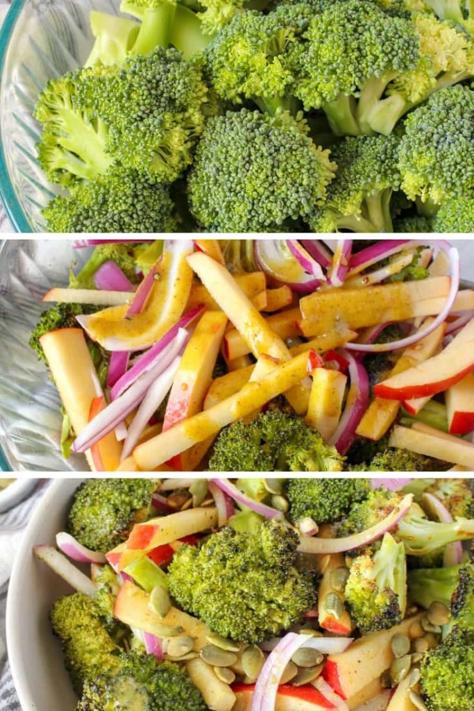 Steps to make roasted broccoli salad