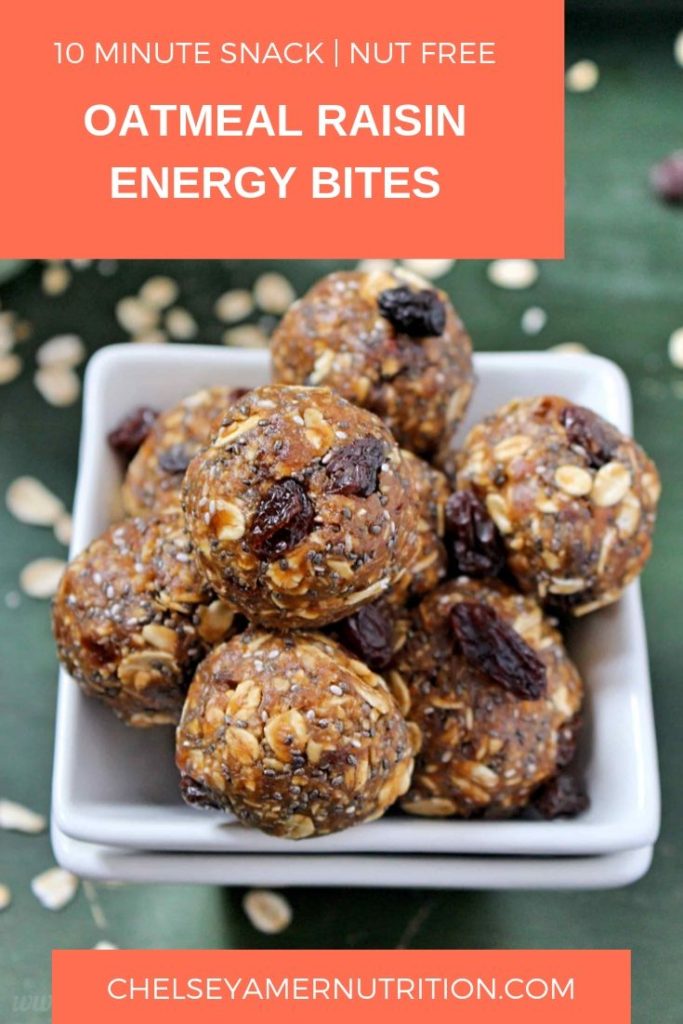 Oatmeal Raisin Cookie Energy Bites