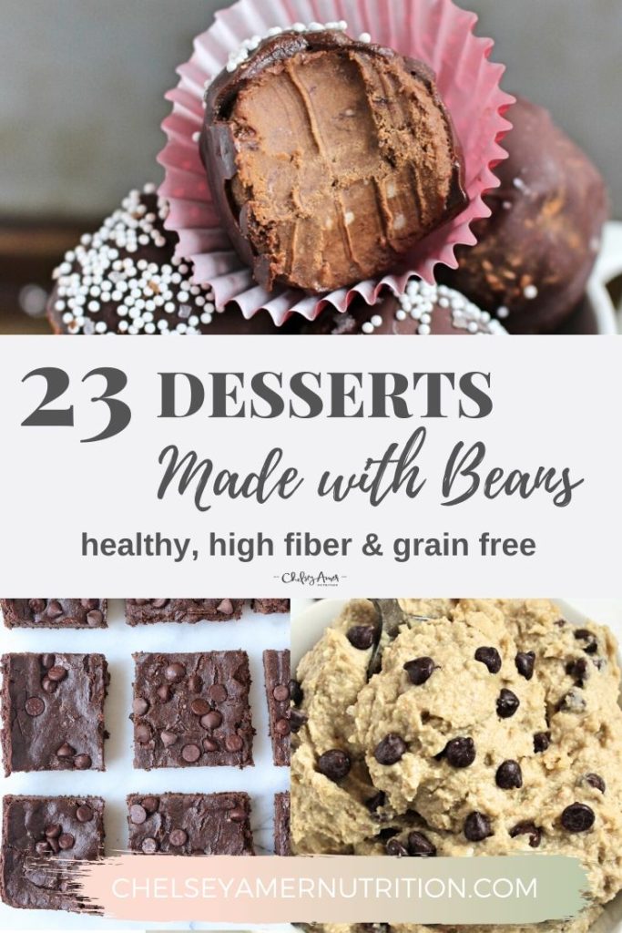 Desserts made with beans and lentils