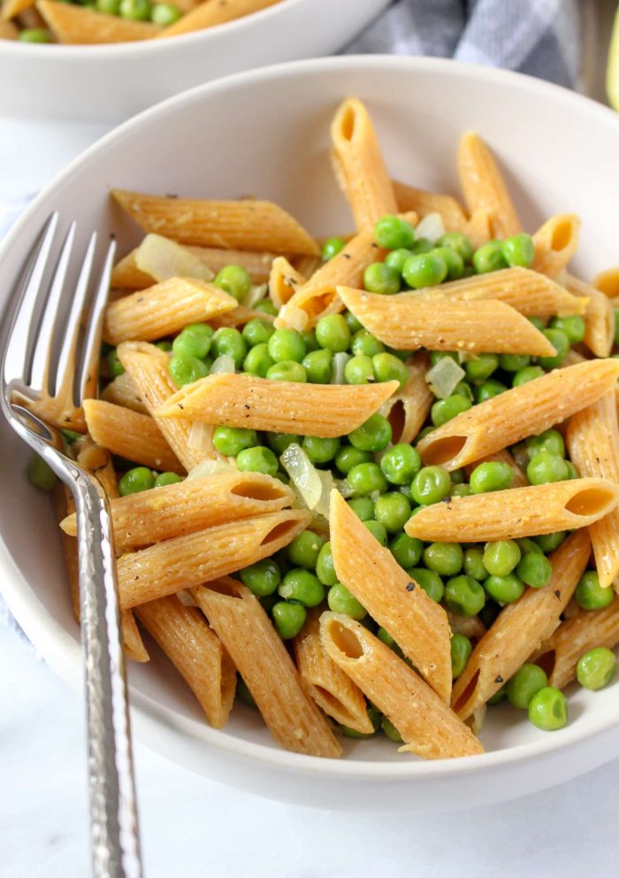 Garlic Lemon Pea Pasta - Chelsey Amer - Recipe