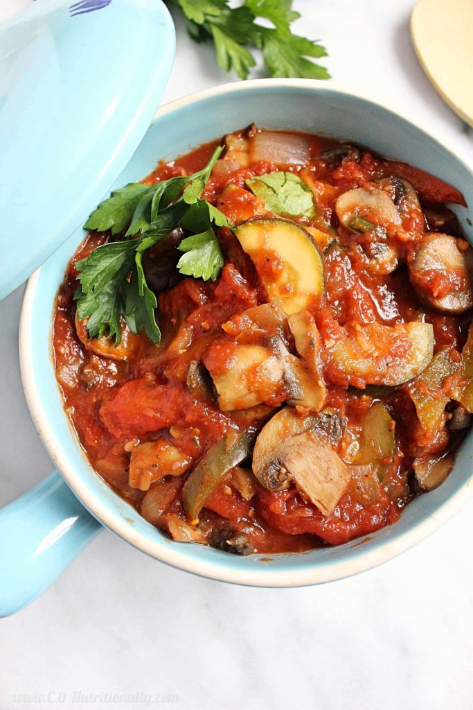 Easy Ratatouille Using Crushed Canned Tomatoes