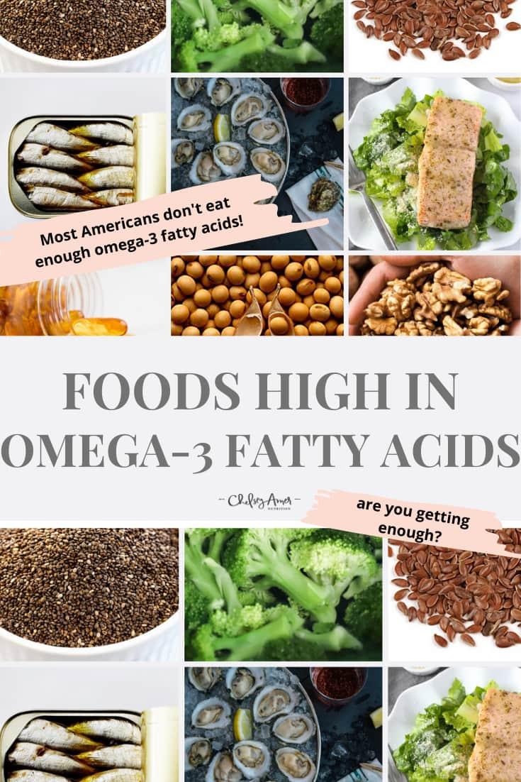 omega 3 levels in foods