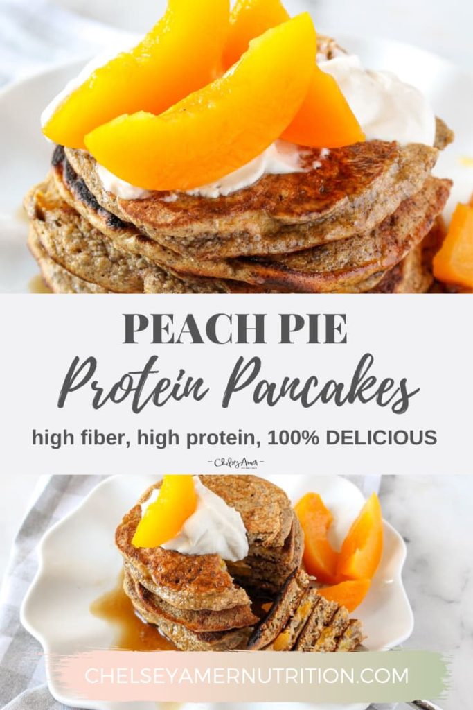 Peach Pie Protein Pancakes