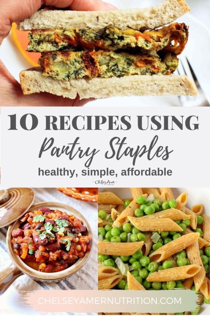 Recipes using pantry staples 