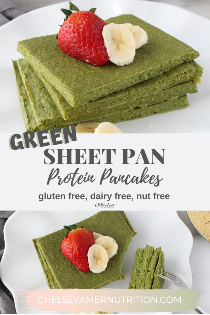 Gluten Free Green Protein Pancakes