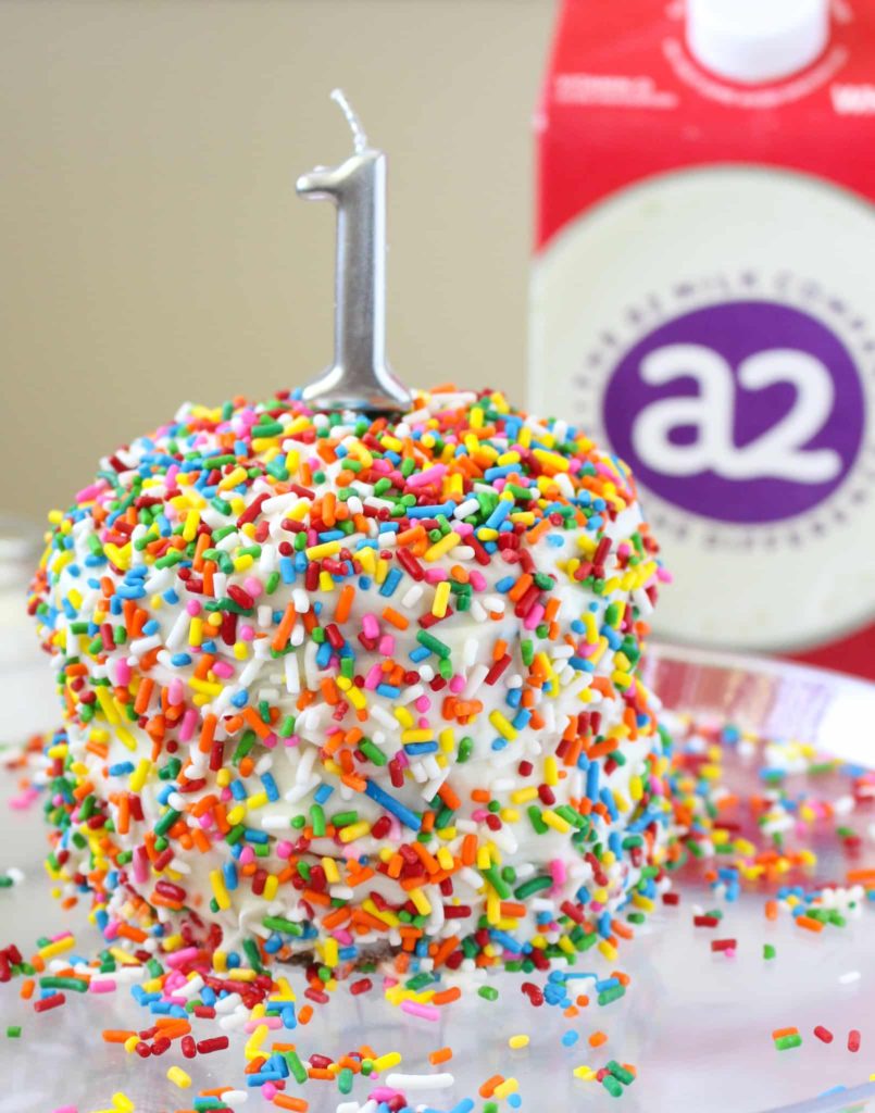 Sprinkle Healthier Smash Cake for 1st Birthday
