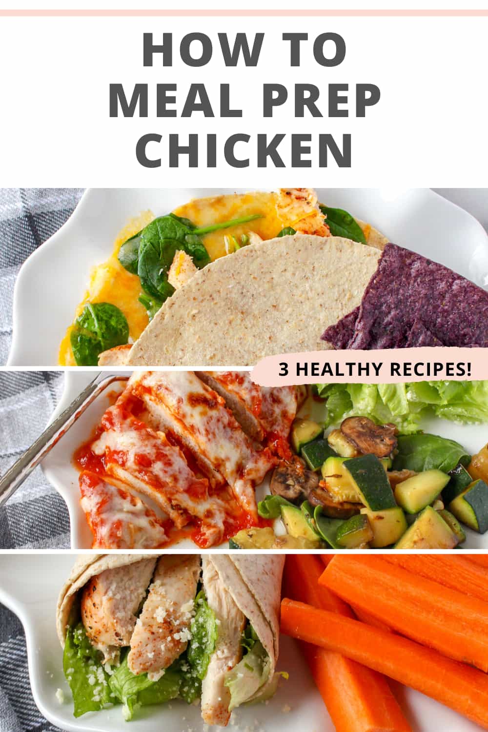 How to Meal Prep Chicken | Healthy Dinner Recipes by Chelsey Amer