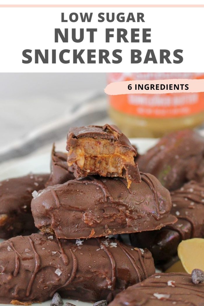 No Bake Nut Free Healthy Snickers Bars | Healthy Dessert Recipes