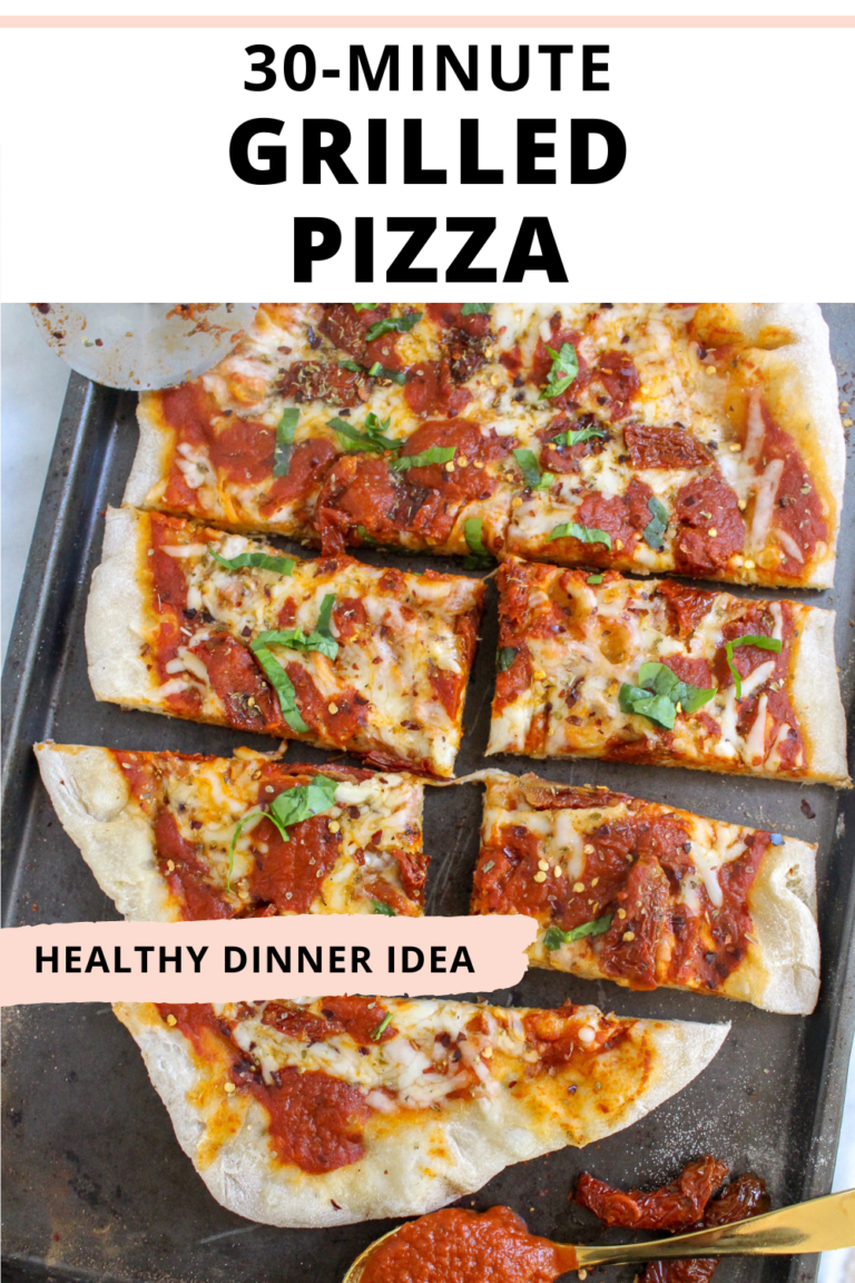 30-Minute Grilled Pizza with Sun Dried Tomatoes | Healthy Recipes