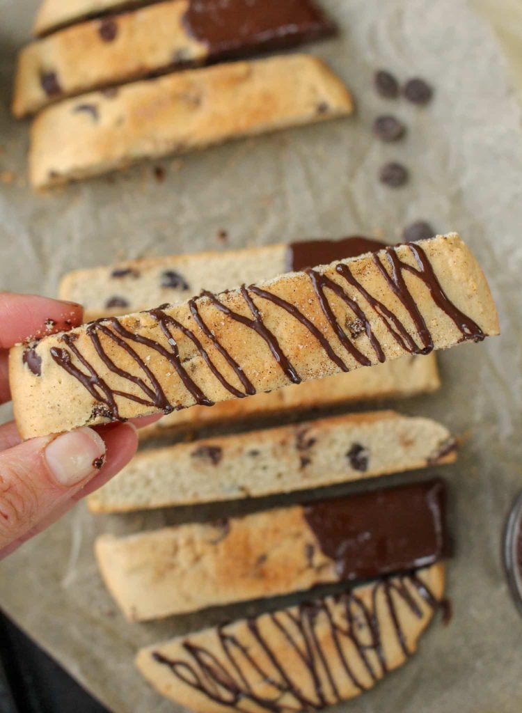 Passover cookies with chocolate drizzle