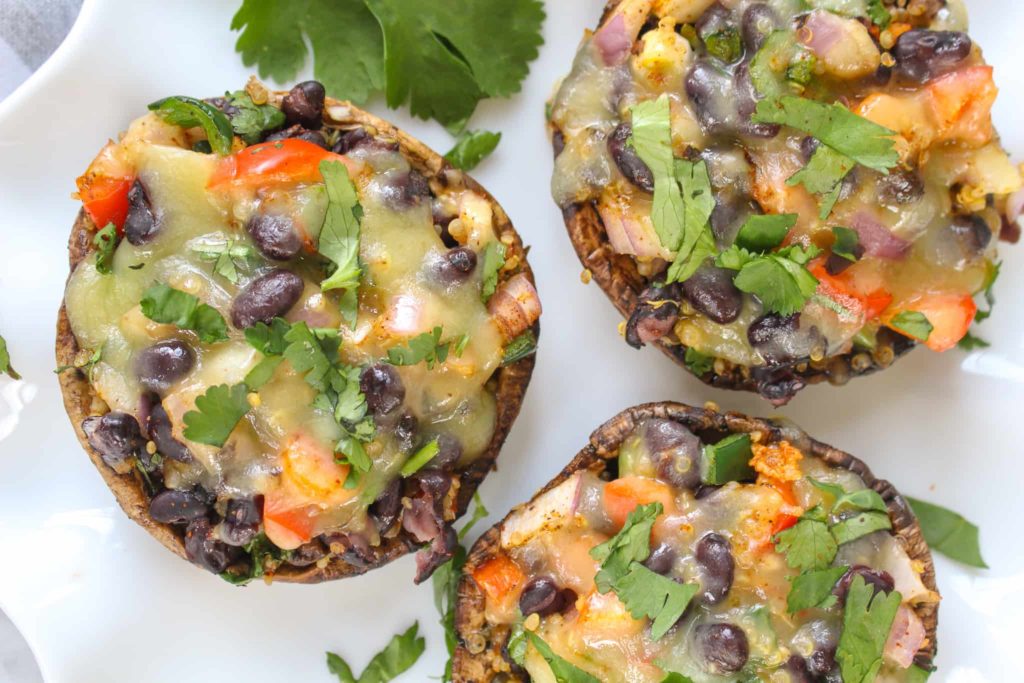 Mexican-Inspired Stuffed Mushrooms 