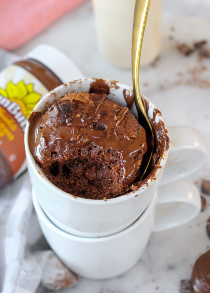Healthy Chocolate Mug Cake | Chelsey Amer Nutrition