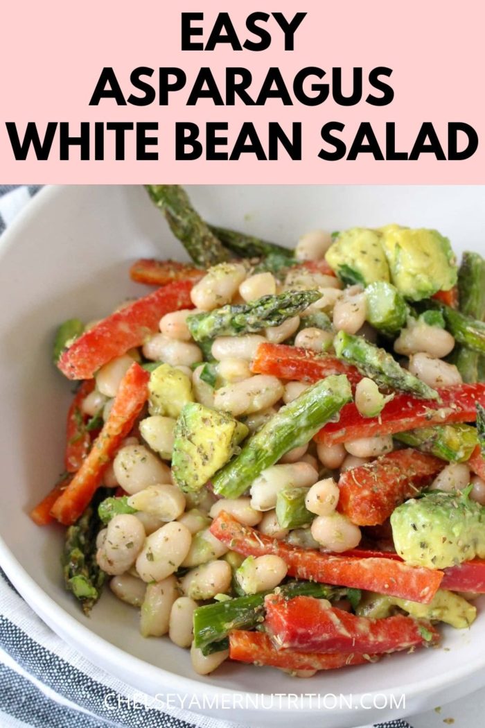 Asparagus White Bean Salad (Gluten Free, Grain Free, Vegan)