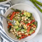 Easy Asparagus White Bean Salad with Dijon Dressing