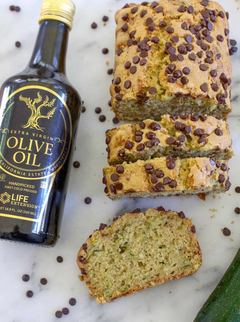 Low Sugar Olive Oil Zucchini Bread