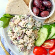 Mediterranean Chicken Salad | Chelsey Amer Nutrition