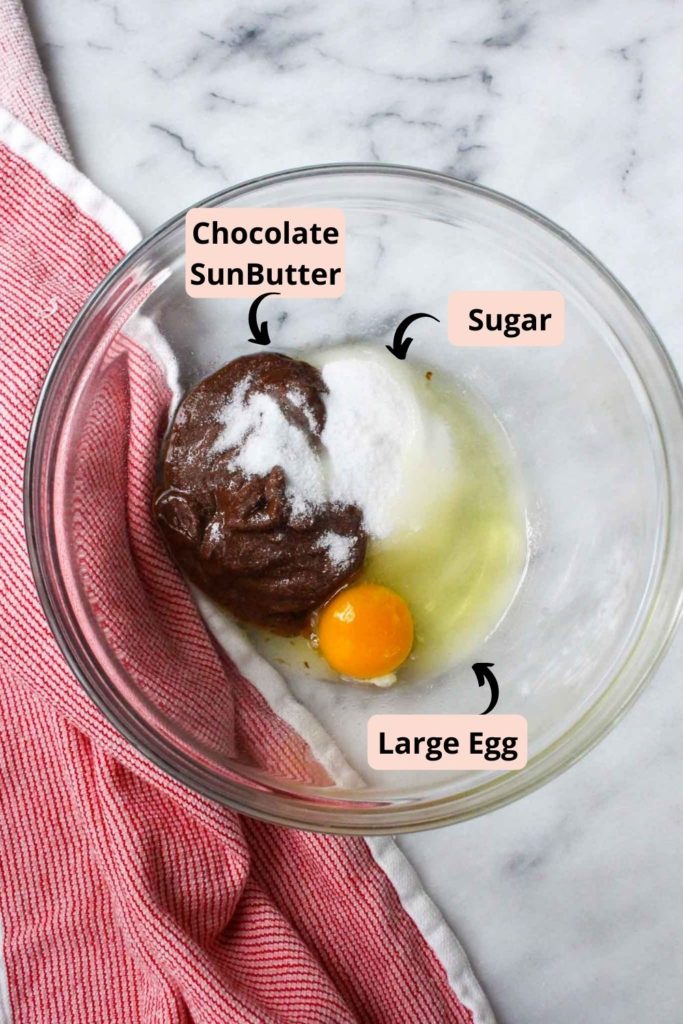 3-ingreident Flourless Chocolate Cookies Ingredients