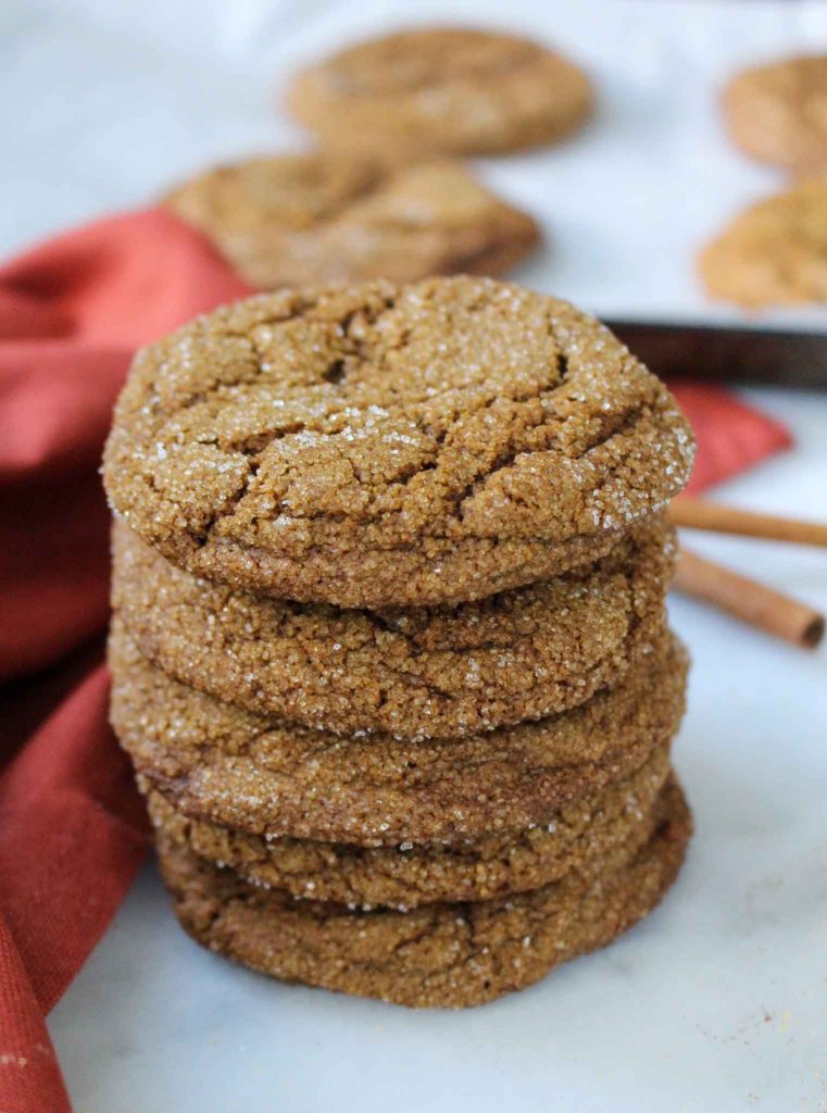 Gluten Free Ginger Cookies made with Oat Flour | Chelsey Amer Nutrition