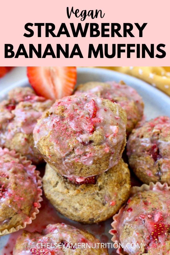 Vegan Strawberry Banana Muffins