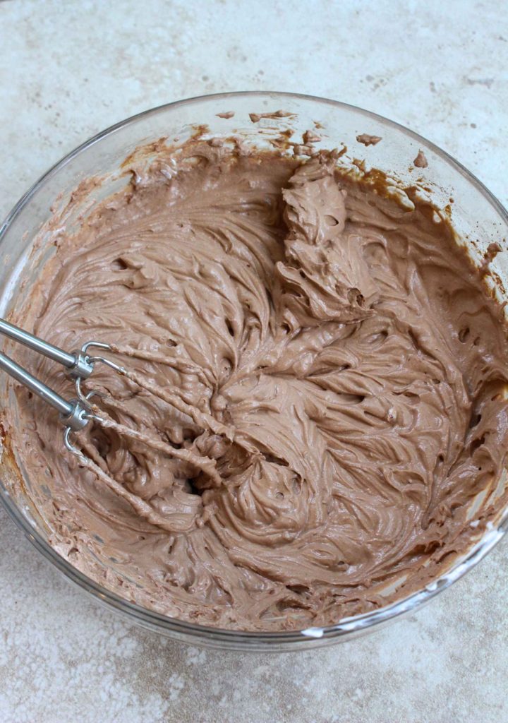 Chocolate SunButter filling for the chocolate icebox cake