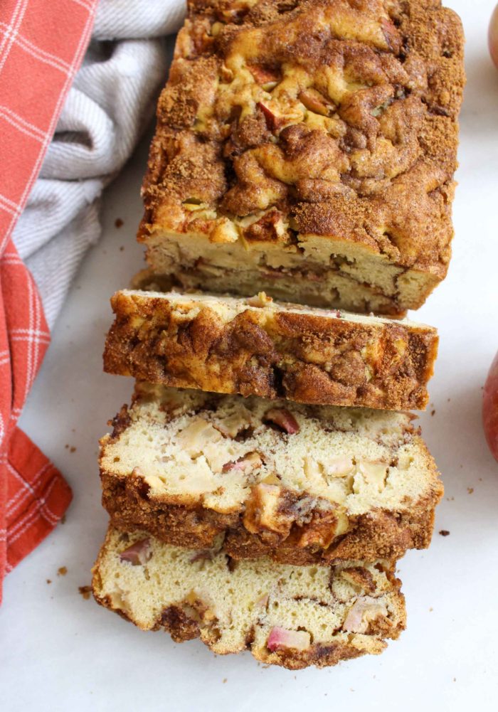 Easy Cinnamon Apple Bread | Chelsey Amer Nutrition