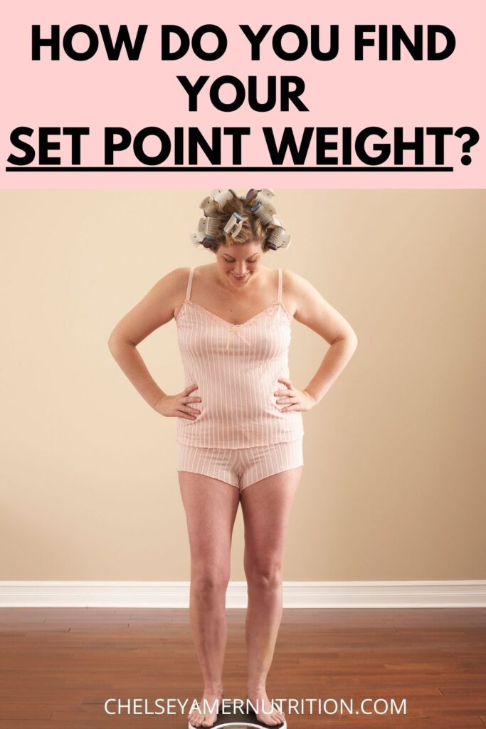 How do I find my set point weight?