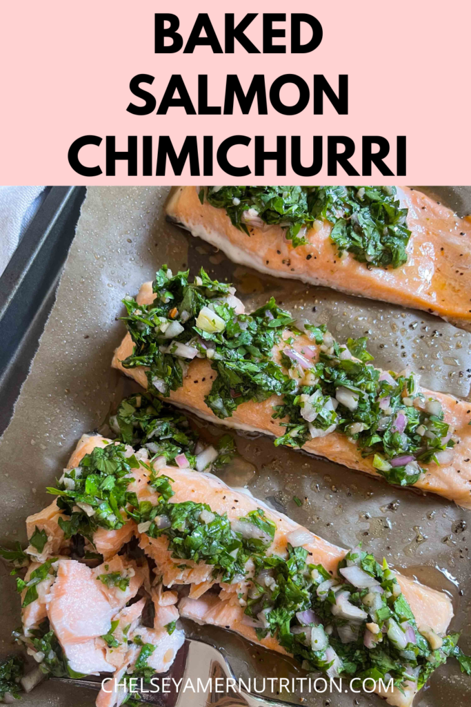 Baked Chimichurri Salmon