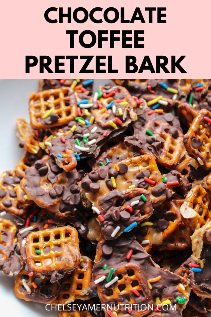 Chocolate Toffee Pretzel Bark 