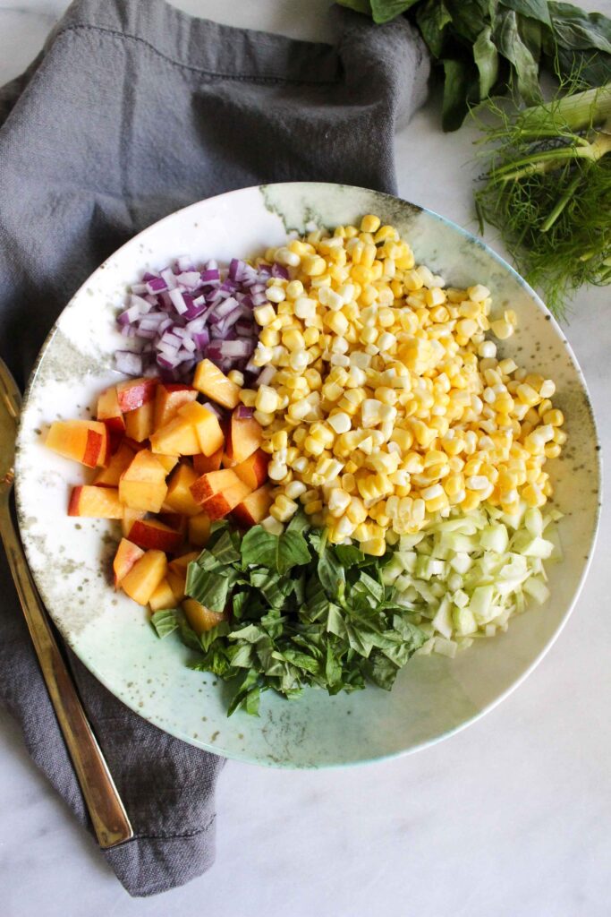 Corn and Nectarine Salad