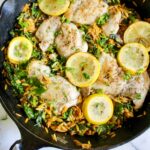 One Skillet Lemon Chicken and Orzo