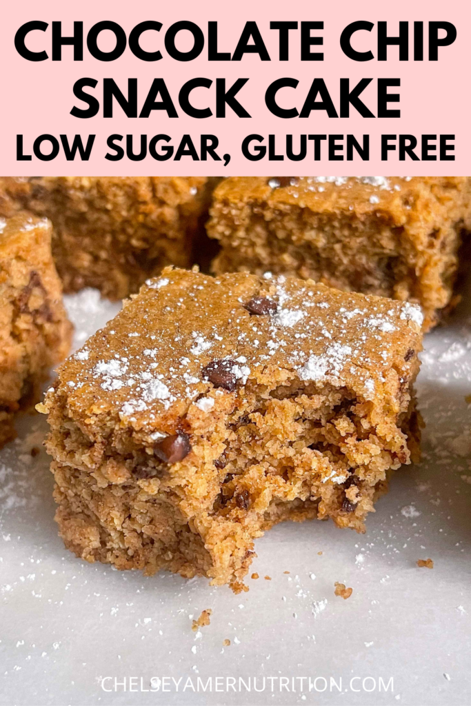 Gluten Free Chocolate Chip Snack Cake 