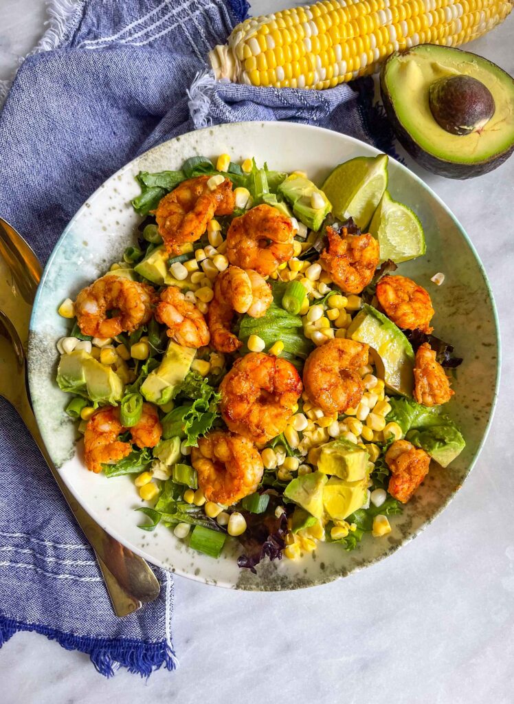 Shrimp, Corn and Avocado Salad