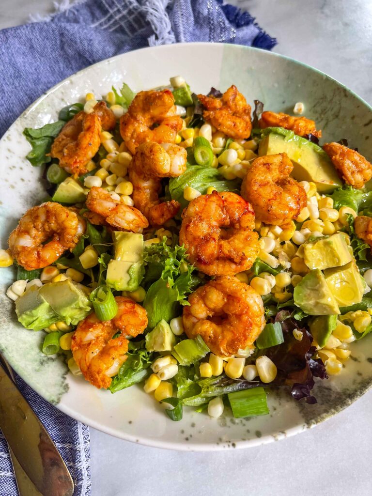 Shrimp, Corn and Avocado Salad